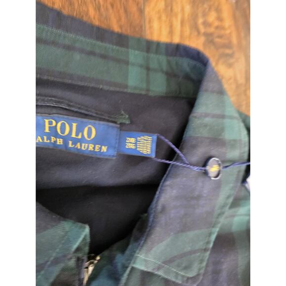 Polo Ralph Lauren Jacket Blue Green Plaid Tartan Full Zip Jacket Men’s 2XB - Picture 4 of 14
